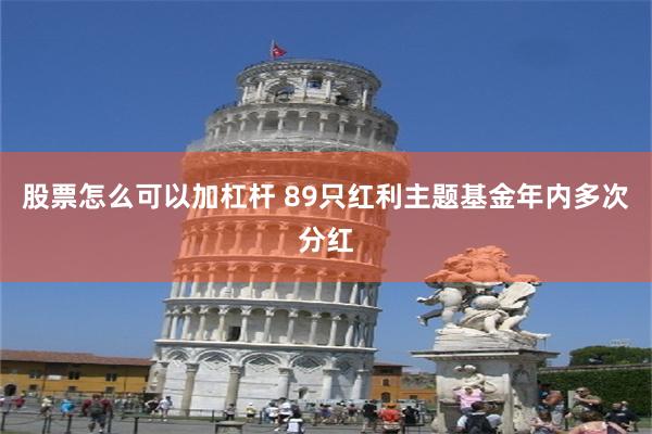 股票怎么可以加杠杆 89只红利主题基金年内多次分红