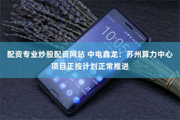 配资专业炒股配资网站 中电鑫龙：苏州算力中心项目正按计划正常推进