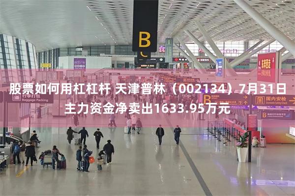 股票如何用杠杠杆 天津普林（002134）7月31日主力资金净卖出1633.95万元