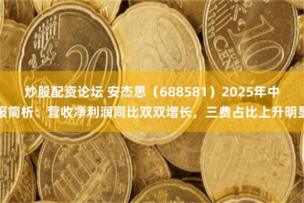 炒股配资论坛 安杰思（688581）2025年中报简析：营收净利润同比双双增长，三费占比上升明显