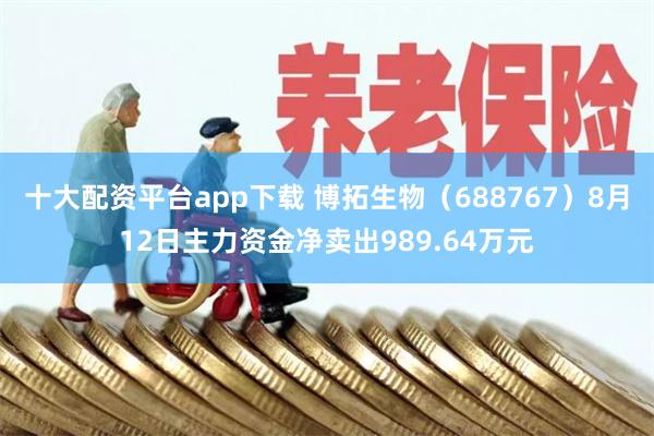 十大配资平台app下载 博拓生物（688767）8月12日主力资金净卖出989.64万元