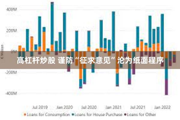 高杠杆炒股 谨防“征求意见”沦为纸面程序