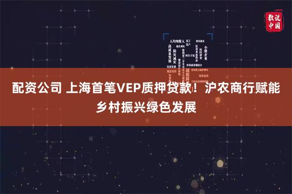 配资公司 上海首笔VEP质押贷款！沪农商行赋能乡村振兴绿色发展