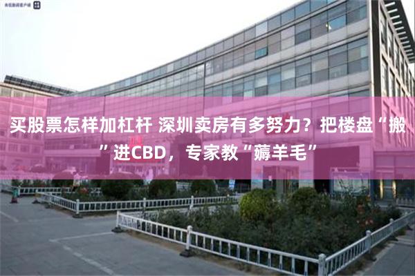 买股票怎样加杠杆 深圳卖房有多努力？把楼盘“搬”进CBD，专家教“薅羊毛”