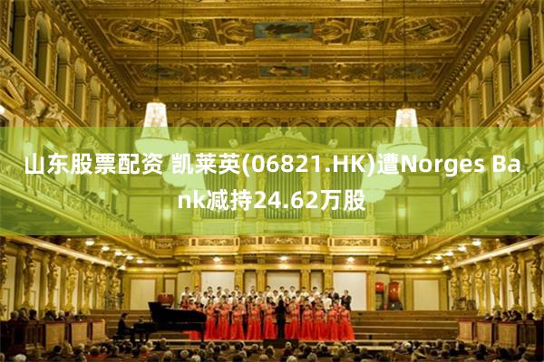 山东股票配资 凯莱英(06821.HK)遭Norges Bank减持24.62万股