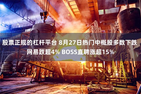股票正规的杠杆平台 8月27日热门中概股多数下跌 网易跌超4% BOSS直聘涨超15%